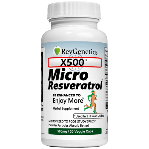 X500: Pure Resveratrol 500mg - Pure Trans-Resveratrol