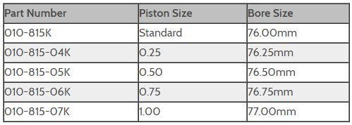 Sea Doo 580 (All) - WSM Original Series Individual Piston Kit - 2-Stroke