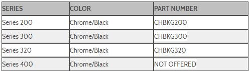 Chrome/Black Registration Number Kits