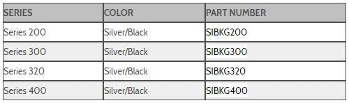 Silver/Black Registration Number Kits