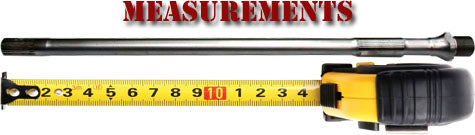 Kawasaki Driveshaft Measurements