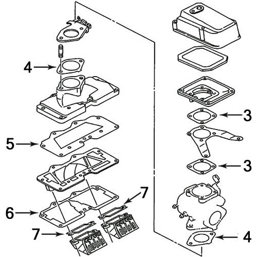 Yamaha 1100 WaveRaider '95-96, WaveVenture '96-97 Individual