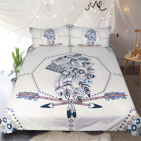 Beddingoutlet Indian Feathers Bedding Set Tribal Duvet Cover Boys