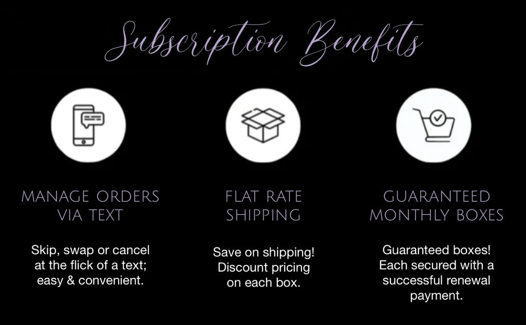 SugarMuses® Subscription Benefits Information