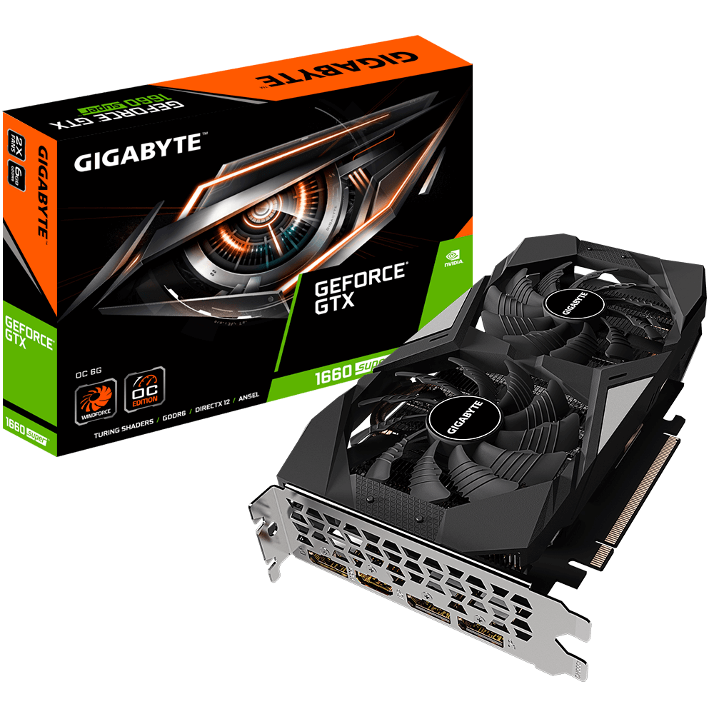 Видеокарта gigabyte geforce gtx 1660 super oc 6gb gv n166toc 6gd какая память