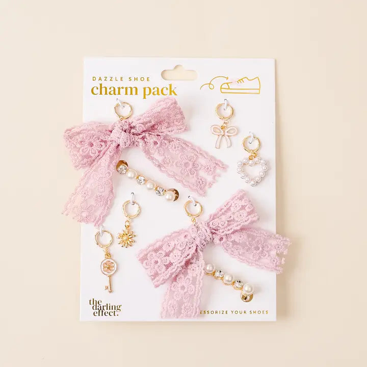 Dazzle Shoe Charm Pack - Key to My Heart