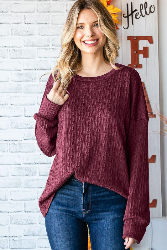 burgundy jordan sweater
