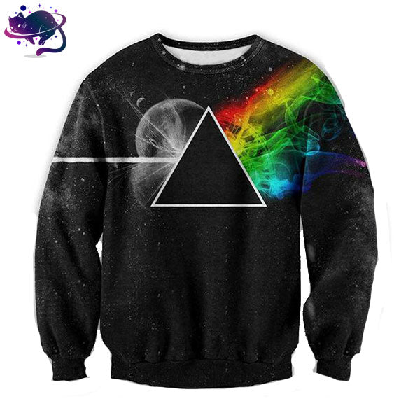 illuminati rainbow refraction hoodie