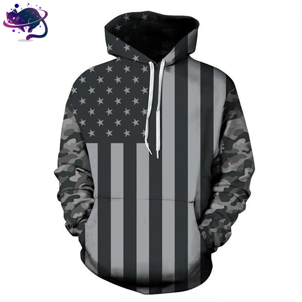 camo american flag hoodie