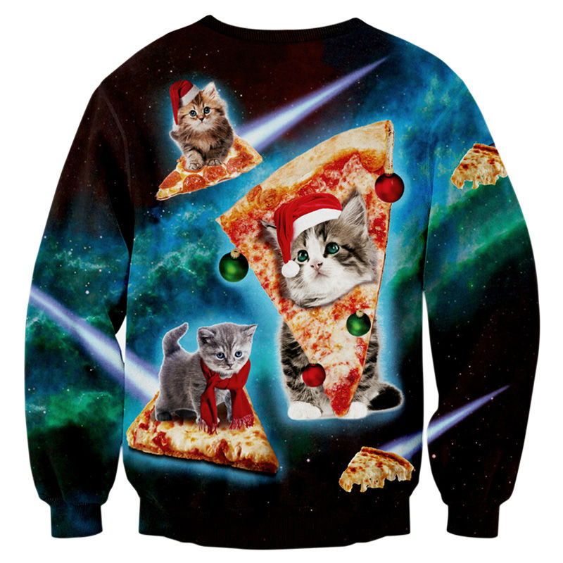 cat christmas sweatshirt