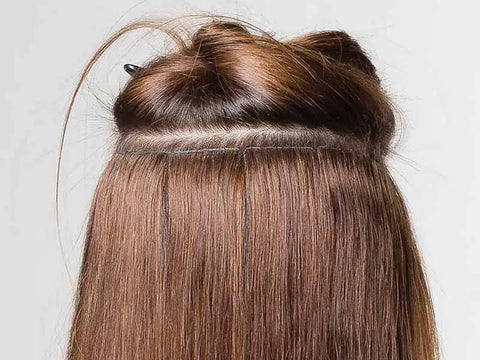 Invisible Tape-In Hair Extension Installation