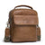 HAGA Shop Men's Bags Men Fashion Genuine Leather Shoulder Bags  In Brown Sugar Color