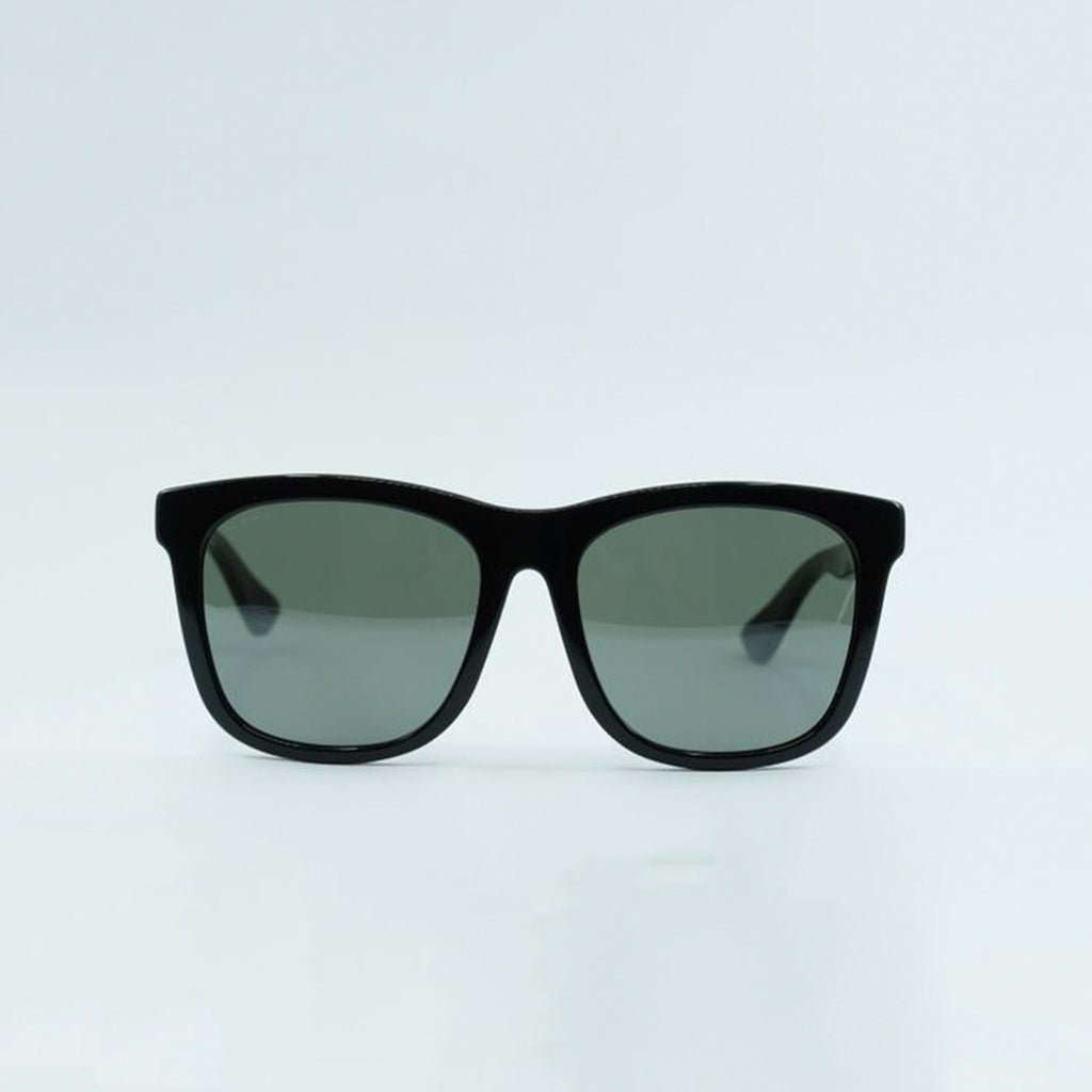 Gucci soft squared black and green sunglasses