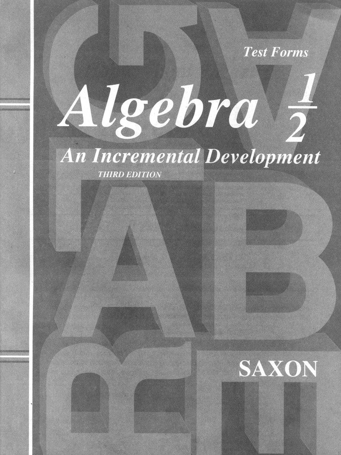 Saxon Math Algebra 1/2 Kit with Solutions Manual, 3rd Edition | R.O.C.K