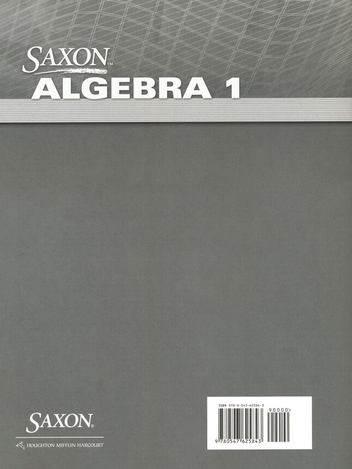 Saxon Math Algebra 1 Testing Book, 4th Edition | R.O.C.K. Solid Home