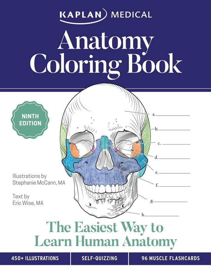 Kaplan Anatomy Coloring Book, 9th Edition (COMING AUGUST 2023) | R.O.C