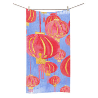 Microfiber Lanterns Beach Towel Petit Crayon Studio