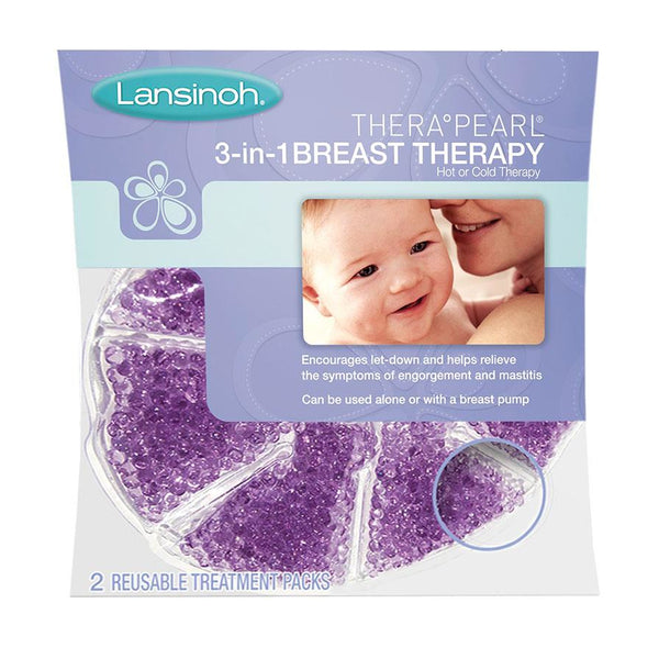 2x Breast Therapy Pack Pearl Reusable Gel Pads Hot or Cold Use