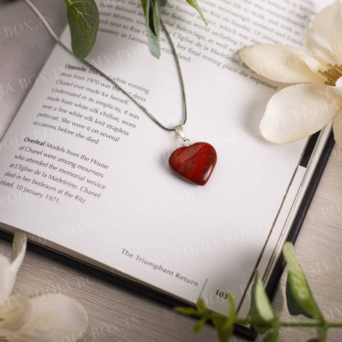 Red Jasper Crystal and Stone Pendant