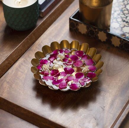 Elegant Floral Urli Bowl