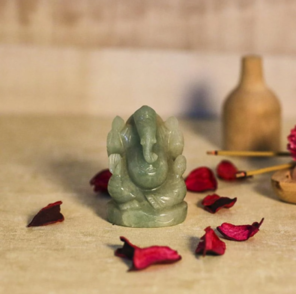 Elegant Green Aventurine Ganesha Showpieceis the best good luck gift ideas