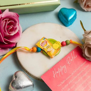 unique fun and quirky rakhi for rakshabandhan for lays lover brother