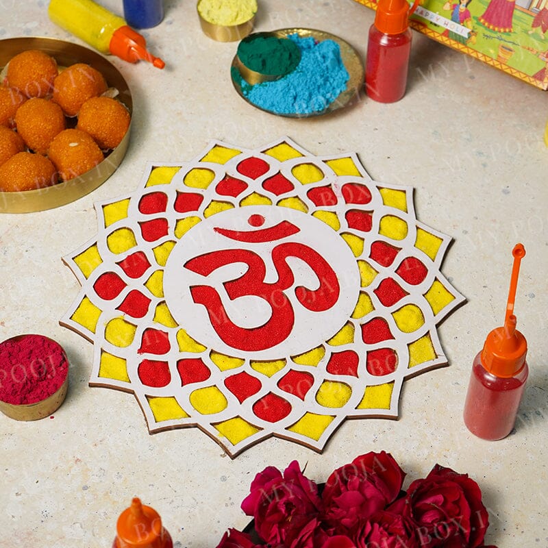 Theme rangoli designs using stencils 2024