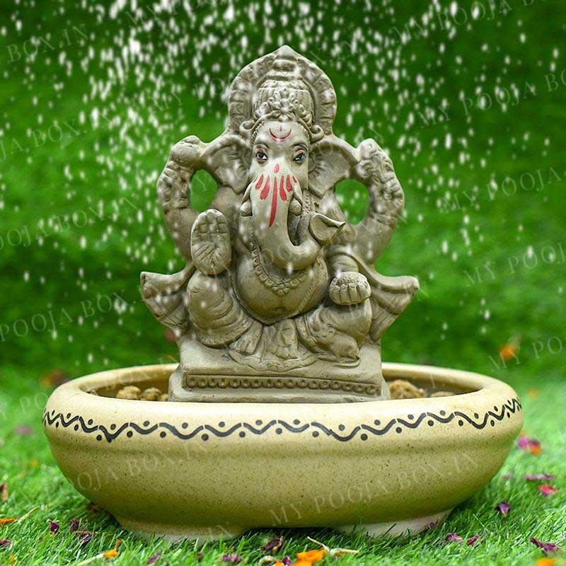 Buy 7INCH Shambhav Eco-Friendly Ganpati | Plant-A-Ganesha Online in India -  