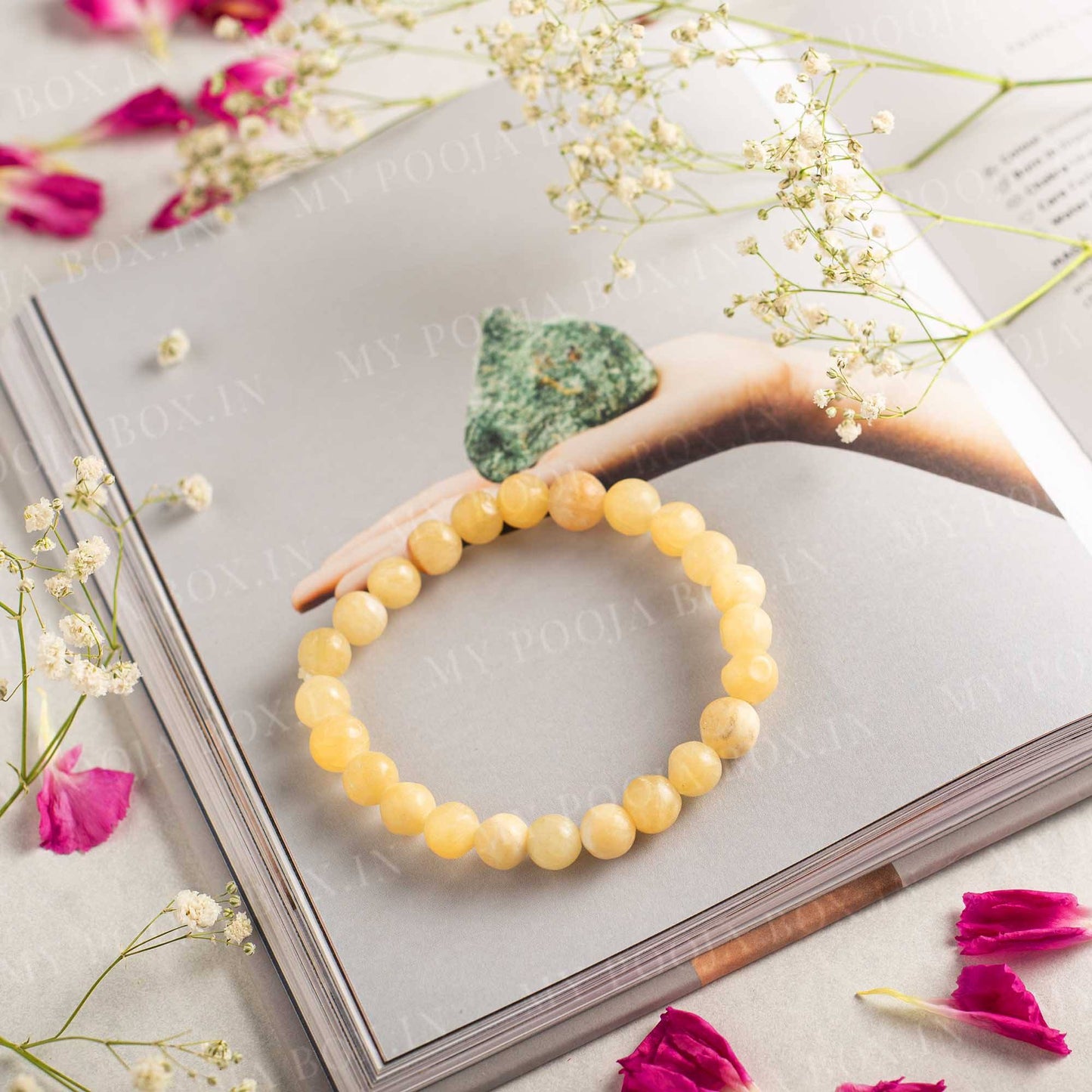 Yellow Calcite Healing Crystal Bracelet