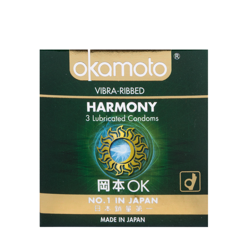 Okamoto Harmony Vibra Ribbed 3s