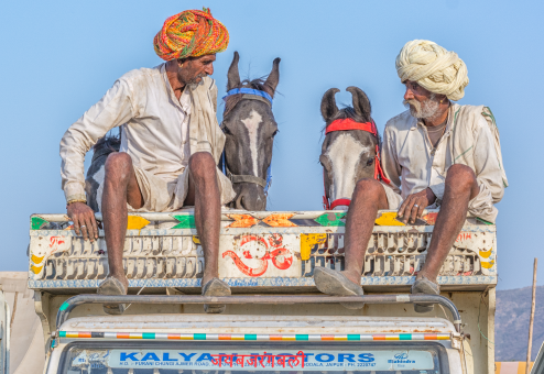 Two Indian men wearing turbans