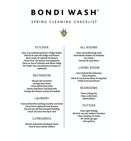 Bondi Wash Spring Cleaning Eco-cleaning 
