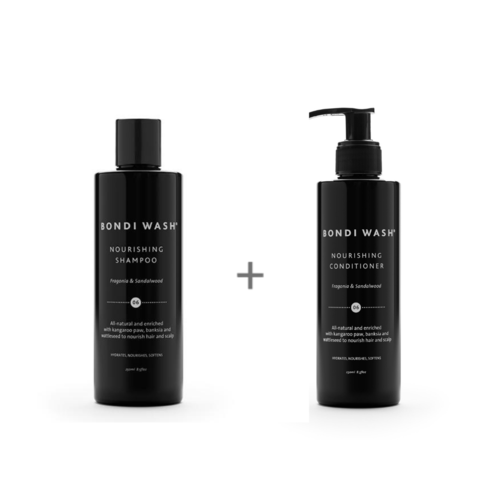 Bondi Wash, Nourishing Shampoo & Conditioner, Clean Haircare, Nourished, Nourishedeu