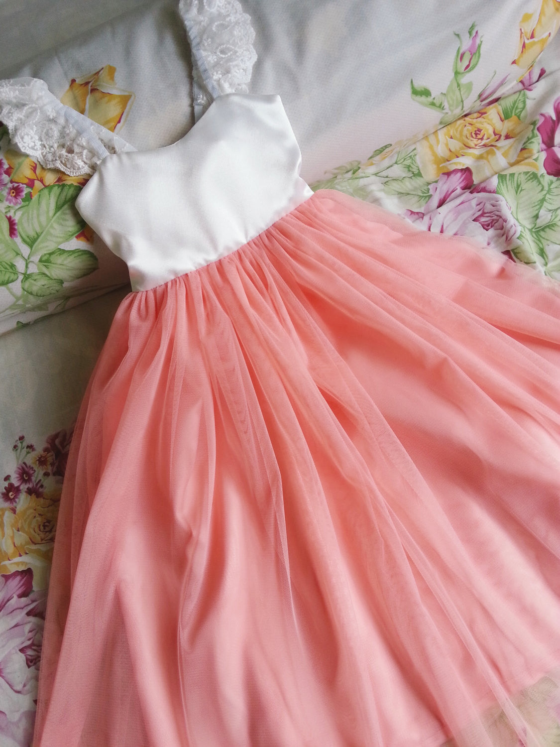 baby girl peach dress