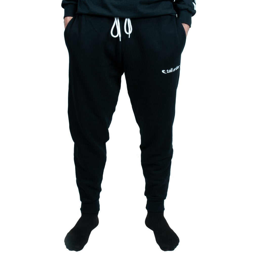 tall black joggers