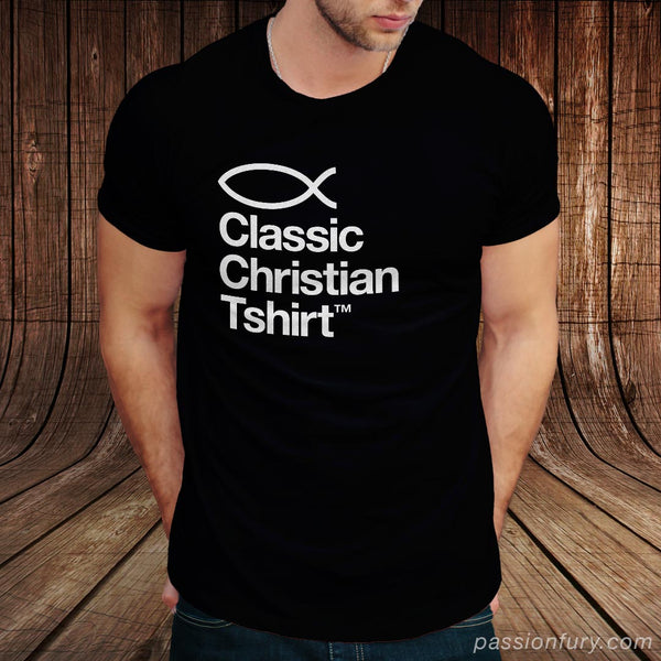 Classic I am a Christian T-shirt with Fish Symbol