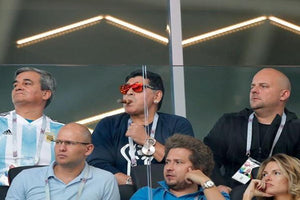 Diego Maradona smokes Cohiba Cuban cigars at World Cup