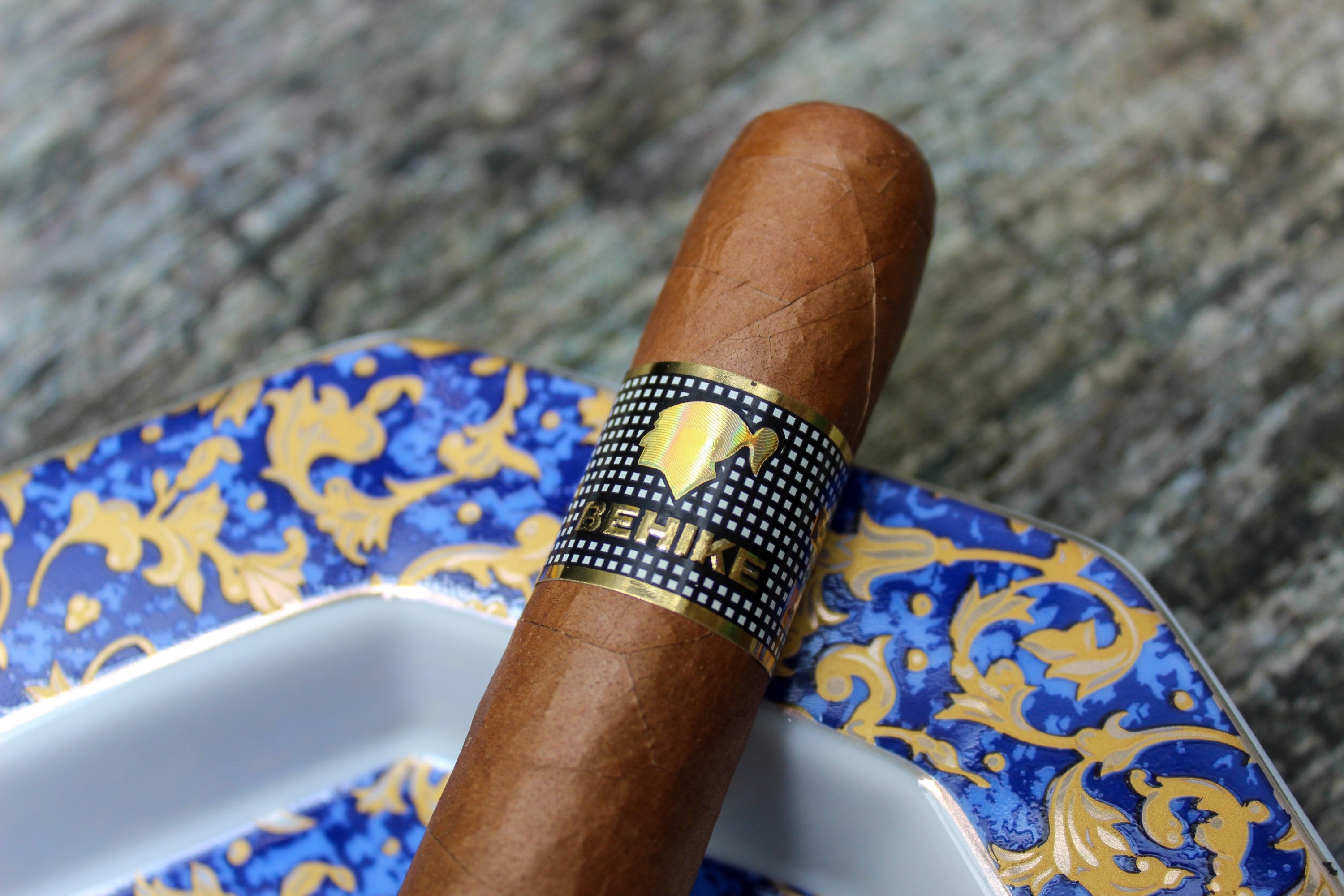 The glittering cigar band of the Cohiba Behike 56