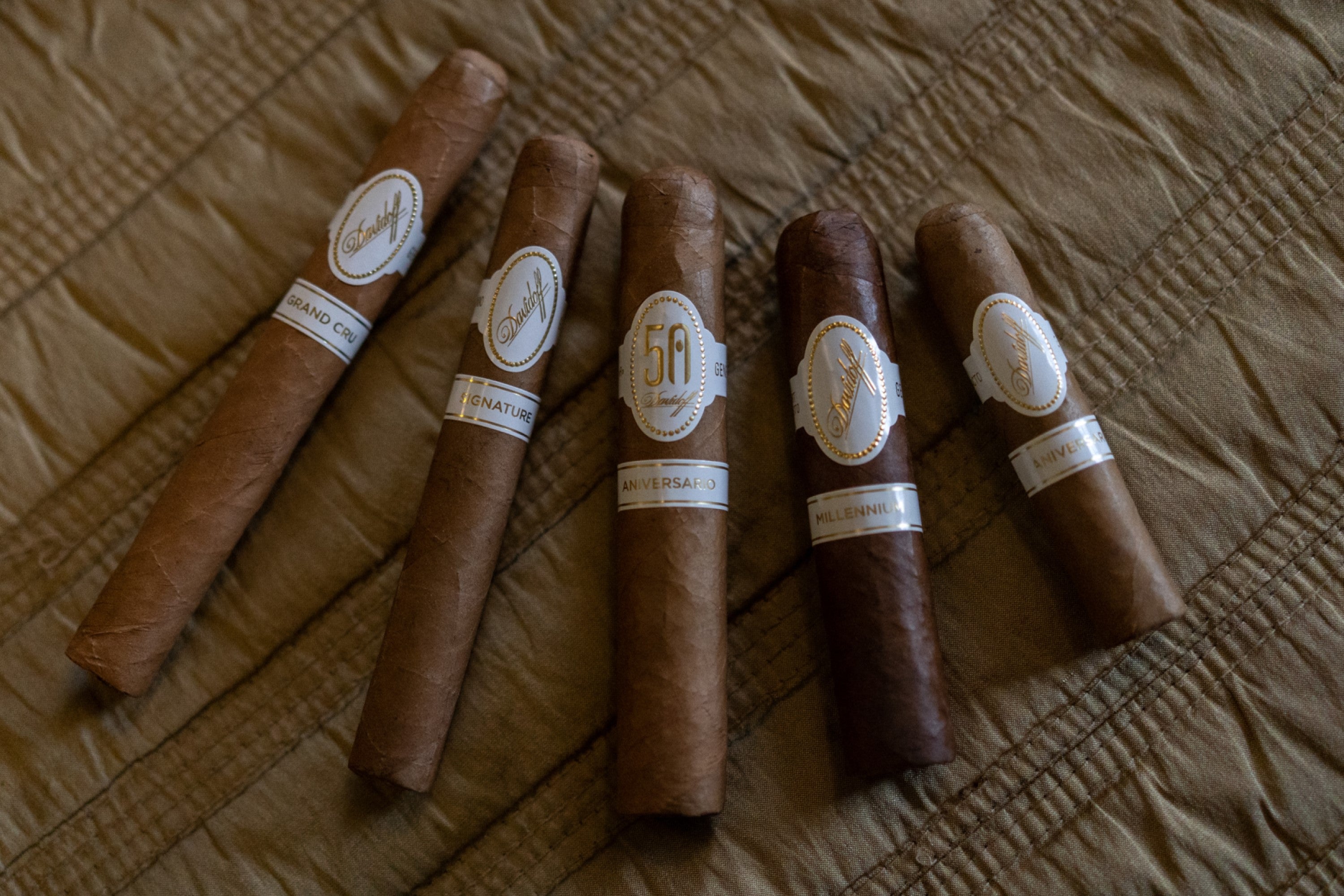 A selection of Dominican cigars from Davidoff