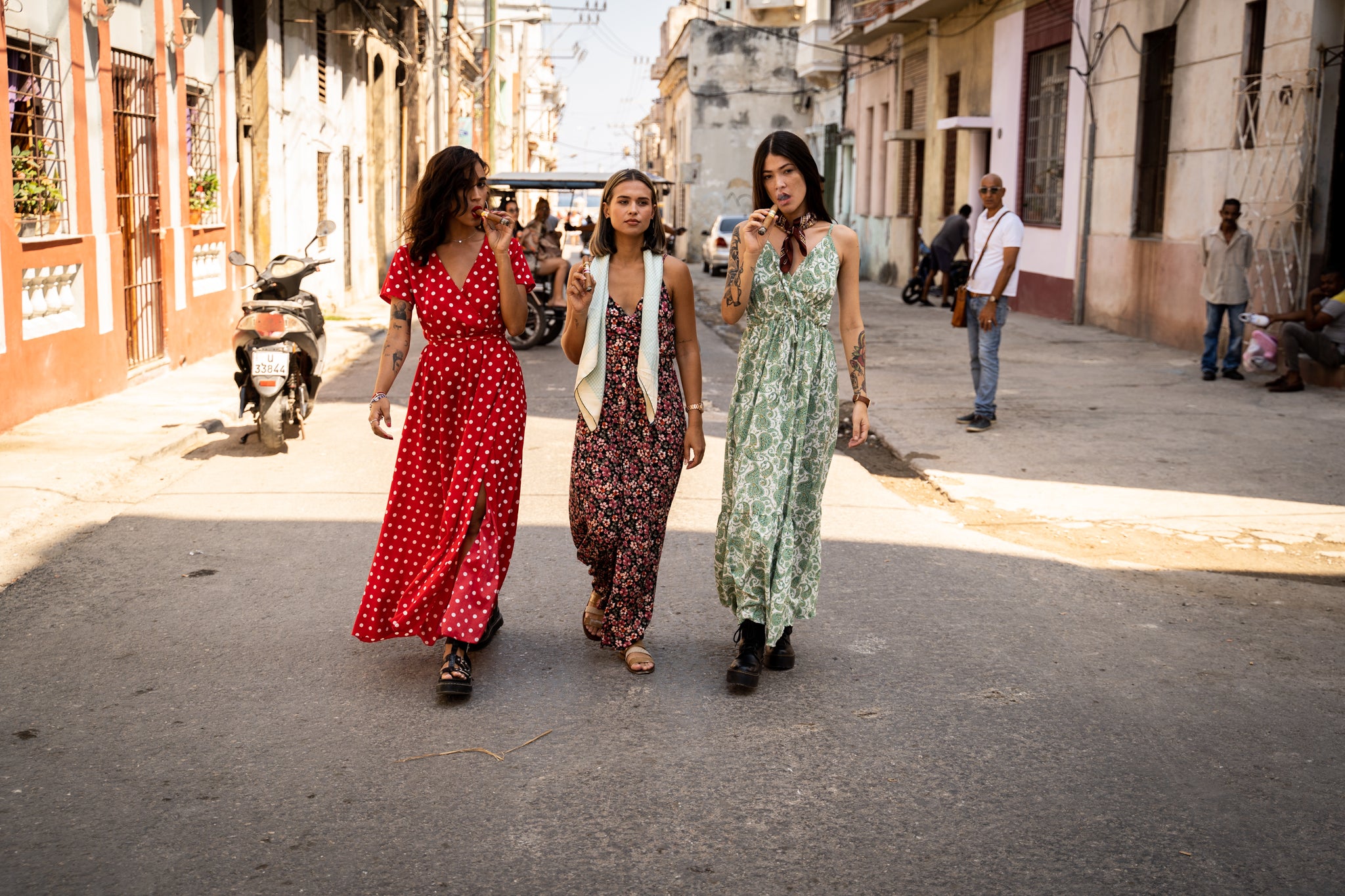 Ana, Leslye and Amy in Havana, Cuba, for EGM Cigars