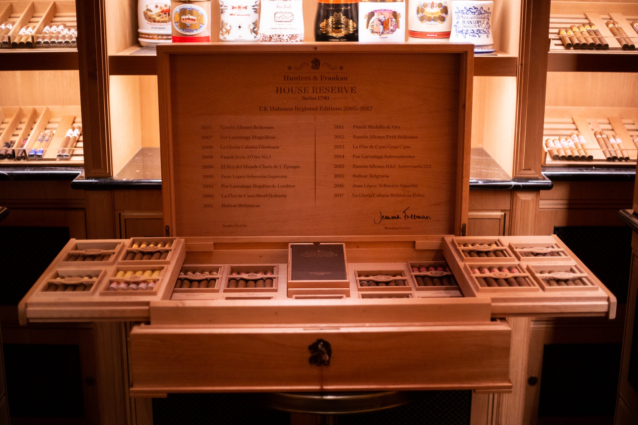 The Hunters & Frankau House Reserve Series 1790 humidor