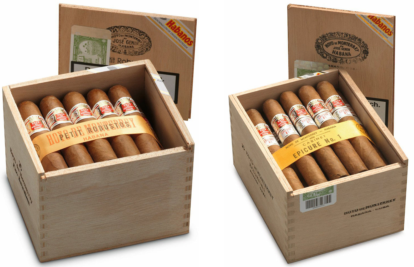 Hoyo de monterrey petit robusto cigar and epicure no. 1 cigar EGM Cigars