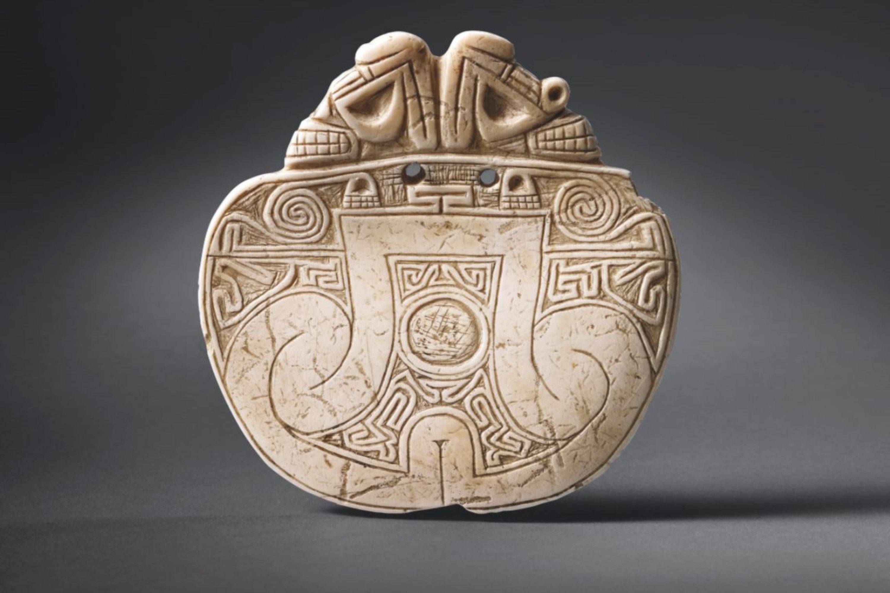 Incredibly rare Taíno pectoral jewellery, almost perfectly preserved