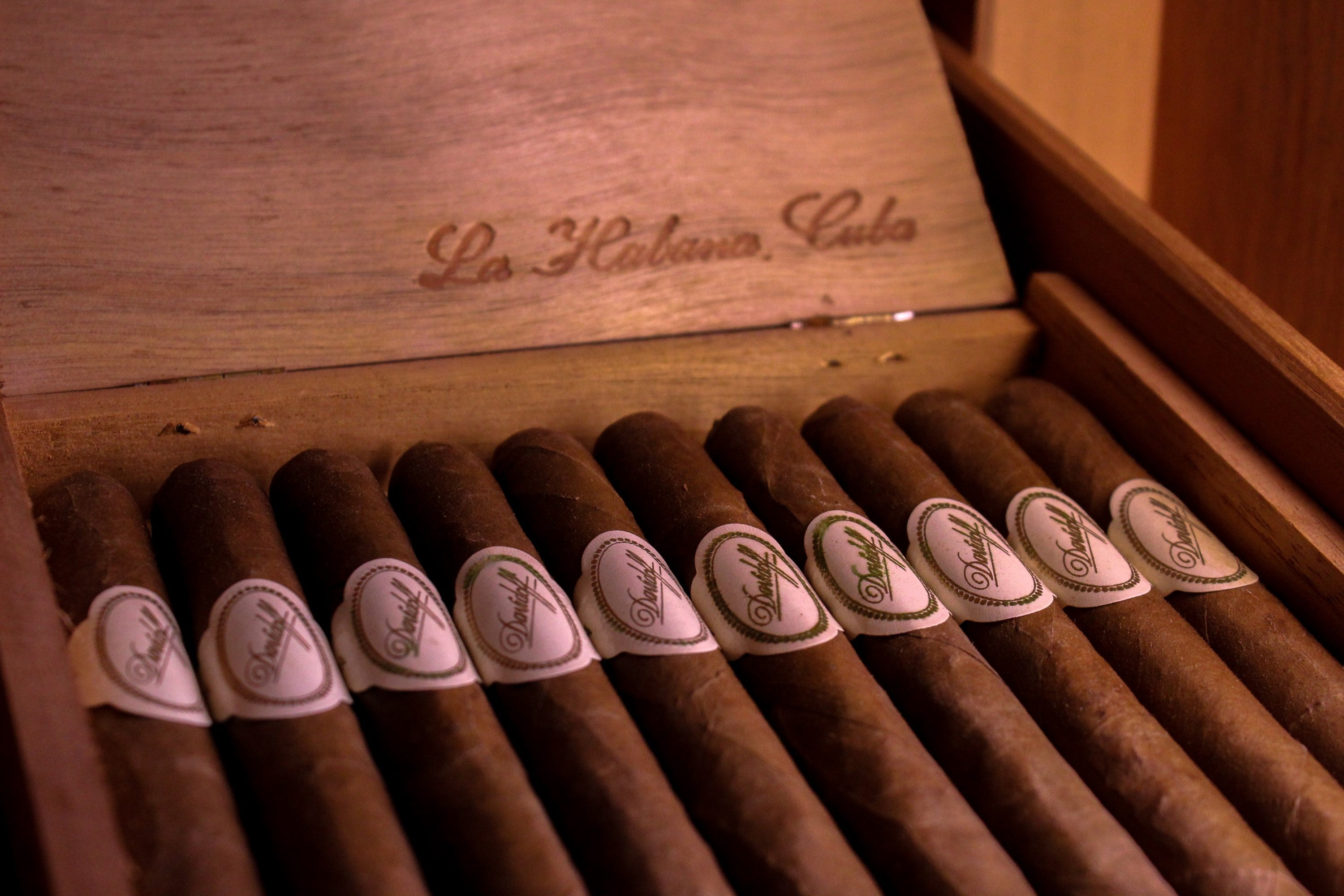 Cigares cubains Davidoff de la fin des années 1980