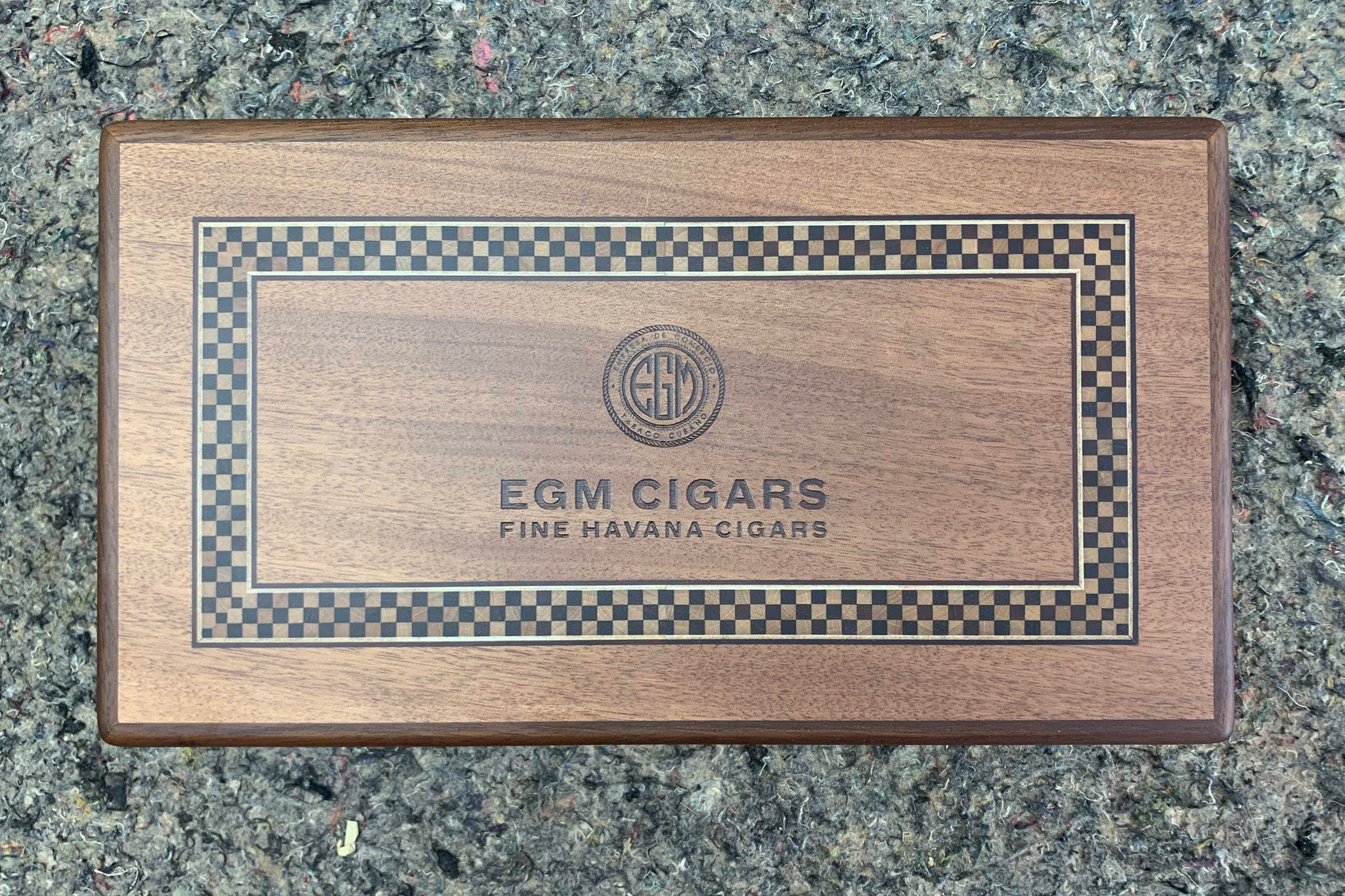 custom egm cigars humidor