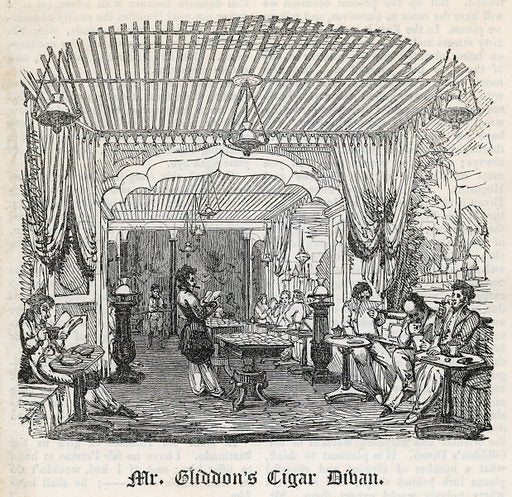 mr gliddons cigar divan. egm cigars 