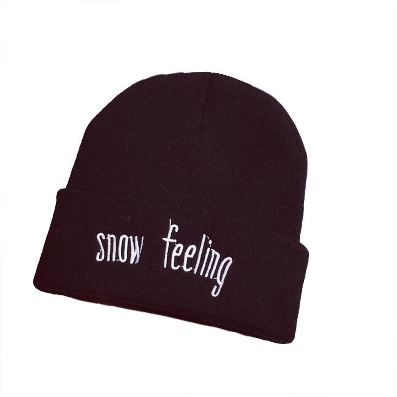 2016 New Fashion Autumn winter beanies hat Unisex Winter Warm Beret Snow Feeling Letter Women Beanie