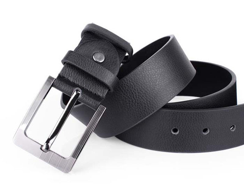 Mens Accessory Leather Single Prong Belt Business Belt Casual Metal Buckle Luxury Belt Ceinture Homm