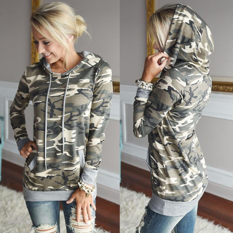 Tops 2016 Womens Shirts Hooded Autumn Spring Long Sleeved Tee Sh