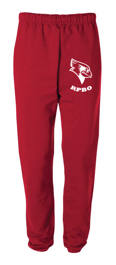 Ridgefield Park Baseball Cotton Sweatpants - Red/Black/Grey | 5KounT